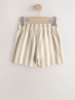 Cement/Ecru Stripe - Jersey short (3 mnd-7 jr)