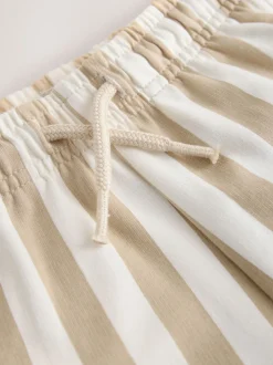 Cement/Ecru Stripe - Jersey short (3 mnd-7 jr)