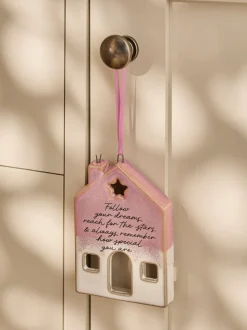 Ceramic House Hanging Decoration