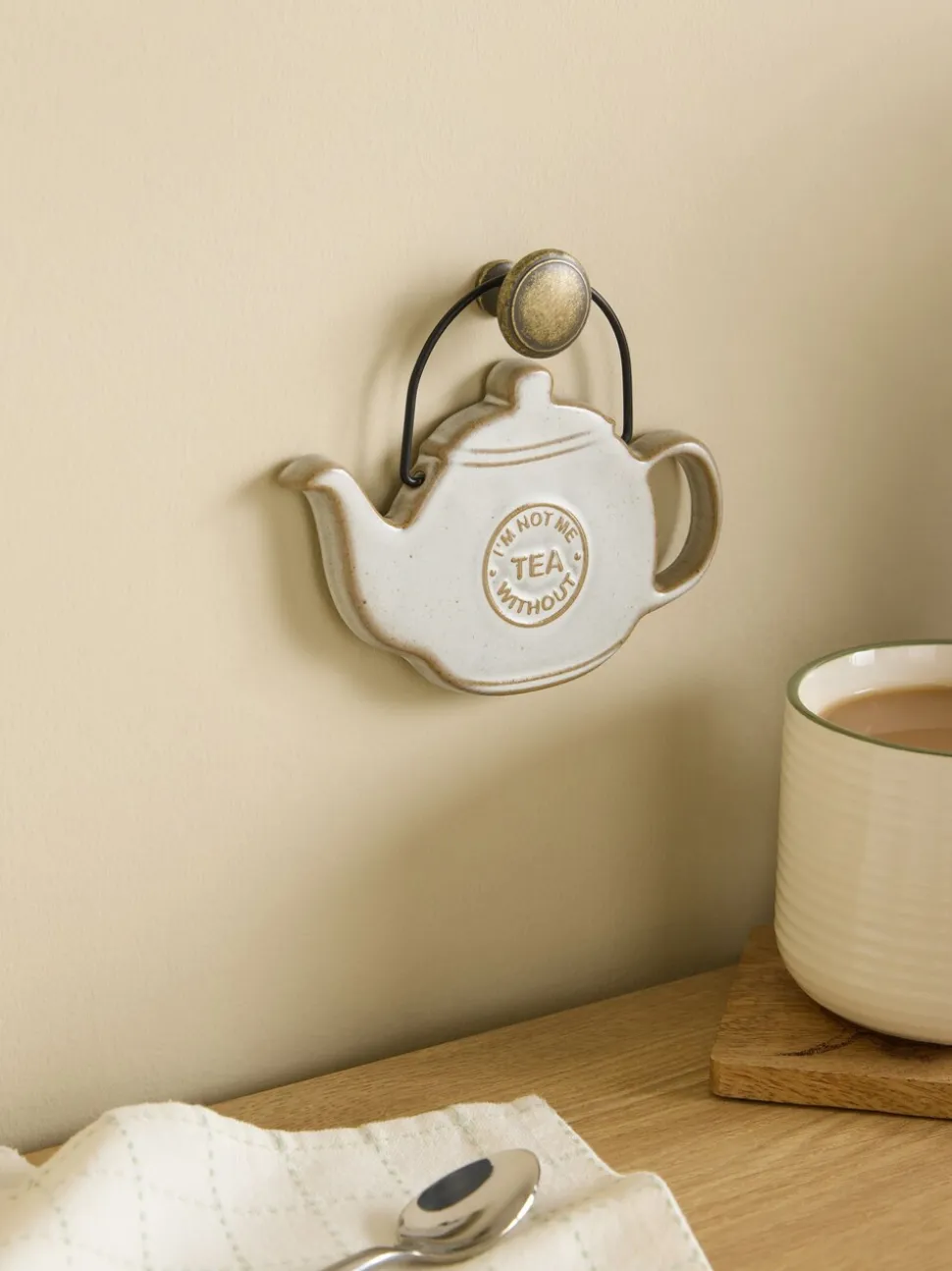 Ceramic Not Me Without Tea Hanging Decoration