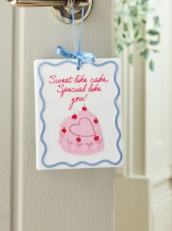 Ceramic Sweet Like Cake Hanging Decoration