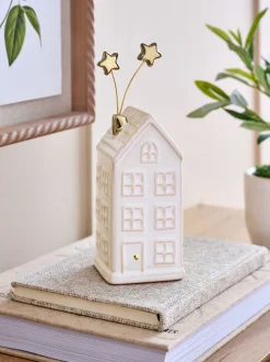 Ceramic Winter House Ornament