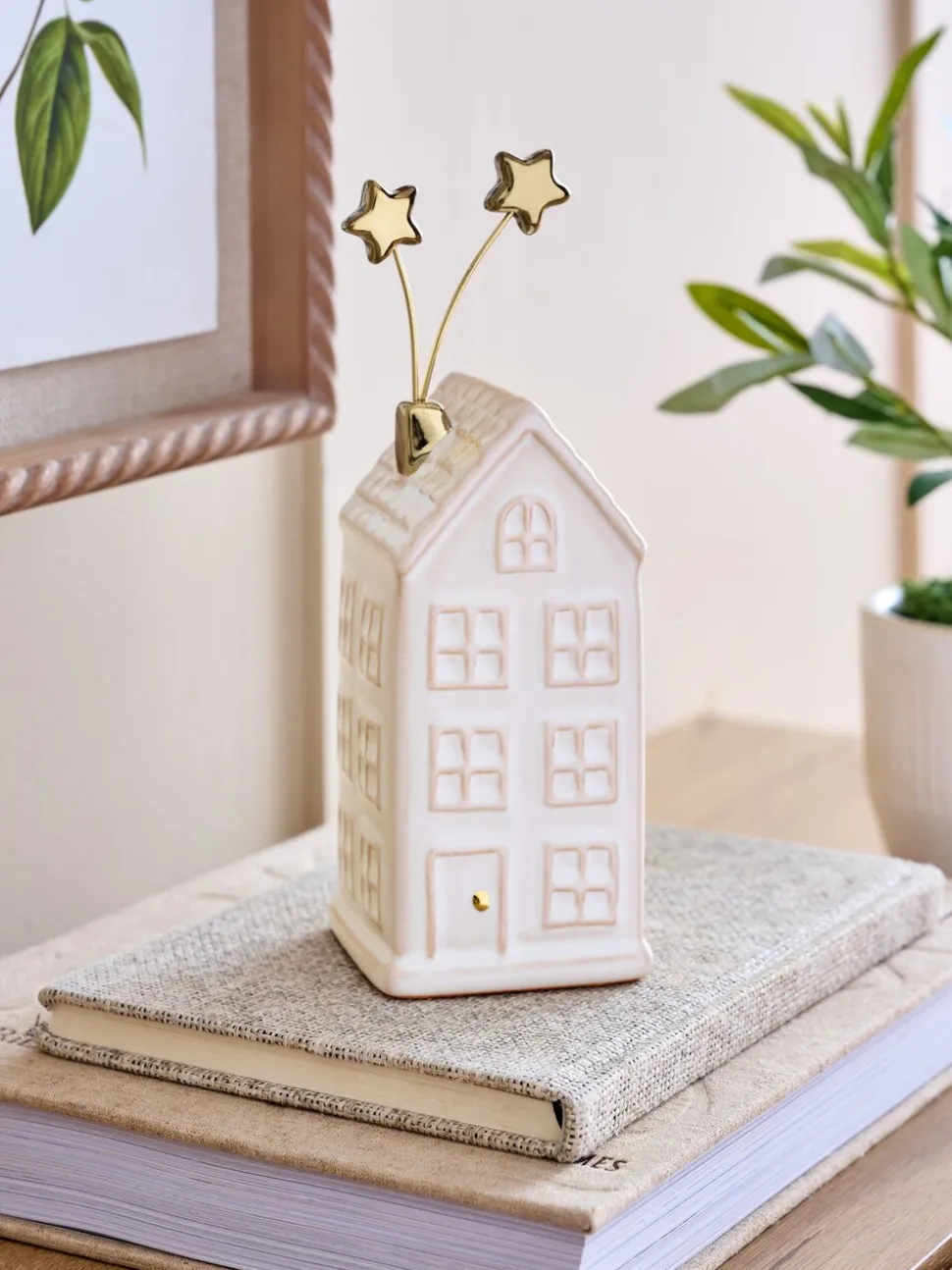 Ceramic Winter House Ornament