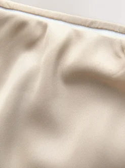 Champagne-goud - Satijnen midirok