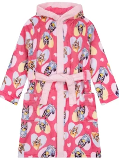 Character Bluey And Bingo Hearts Dressing Gown