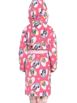 Character Bluey And Bingo Hearts Dressing Gown