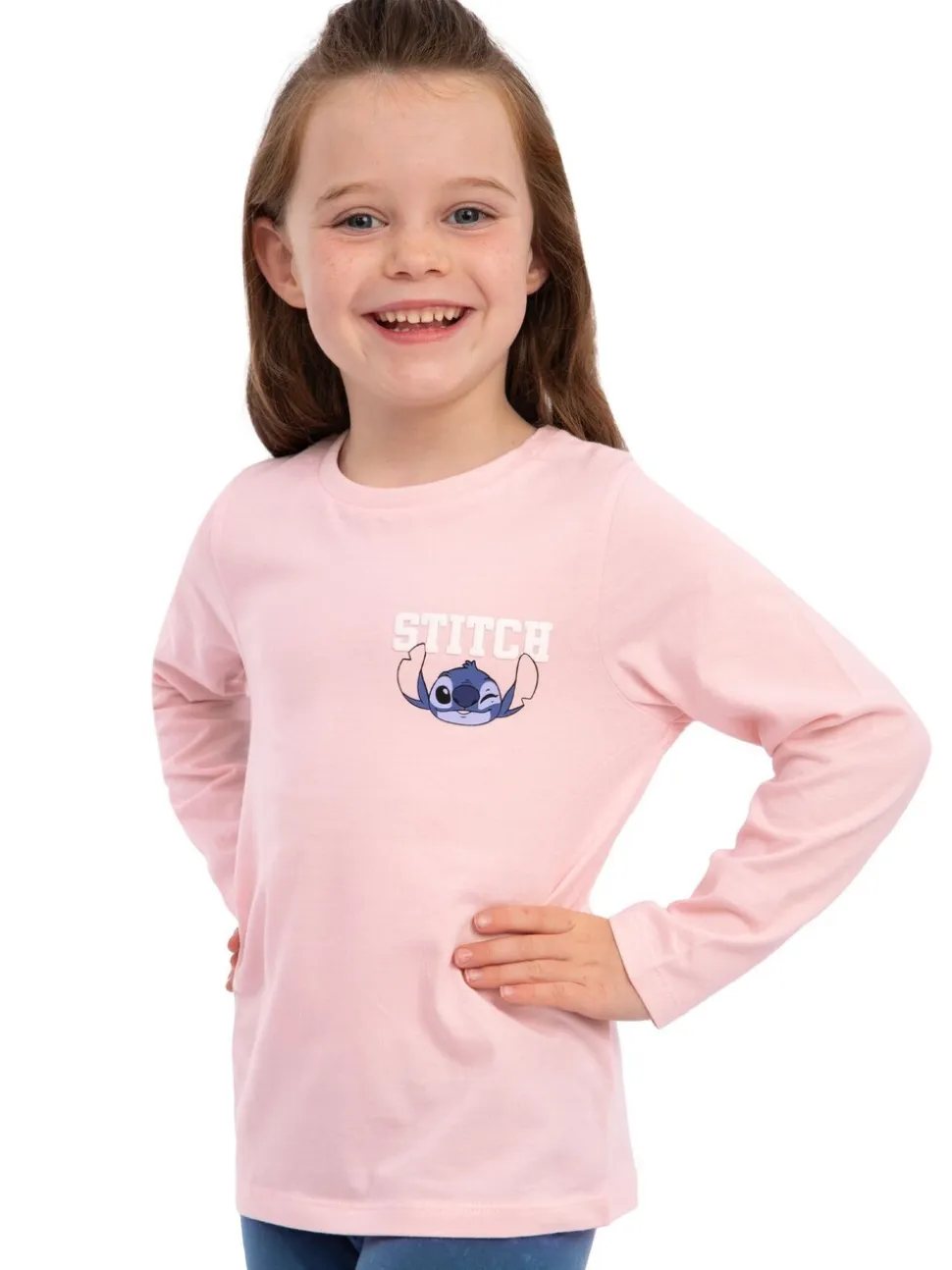 Character Disney Lilo And Stitch Long Sleeve T-Shirt