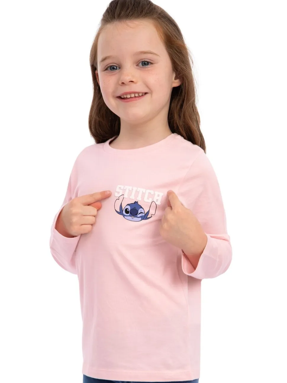 Character Disney Lilo And Stitch Long Sleeve T-Shirt