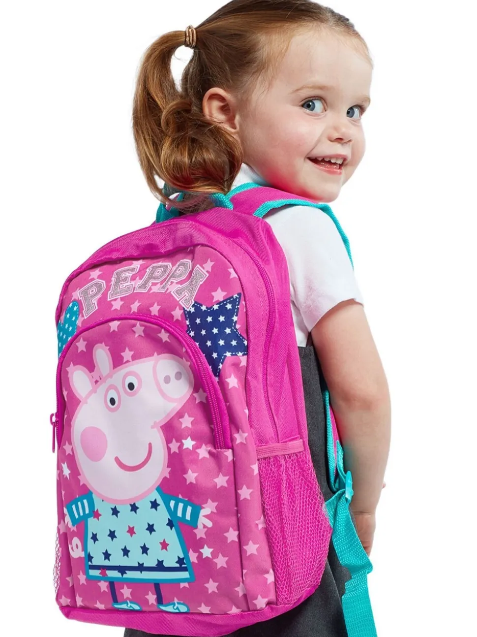 Character rugzak met sterren en hartjes van Peppa Pig