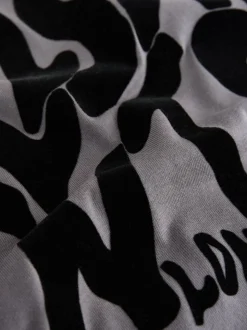 Charcoal Grey/Flocked - smALLSAINTS Orlando T-Shirt and Sweat Shorts Set