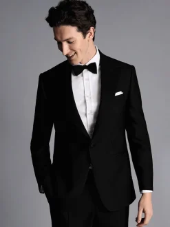 Charles Tyrwhitt - Slim-fit dinerkostuum met reverskraag: colbert
