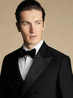 Charles Tyrwhitt - Slim-fit double-breasted diner-kostuum: colbert