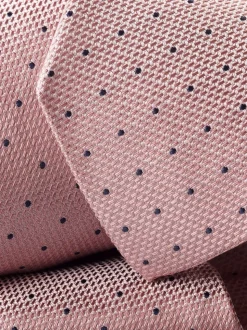 Charles Tyrwhitt - Vlekbestendige zijden stropdas met stippen