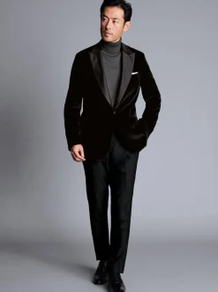 Charles Tyrwhitt Italiaans jasje van 100% katoen met klassieke pasvorm