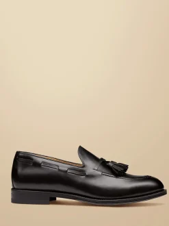 Charles Tyrwhitt loafers van leer met kwastjes