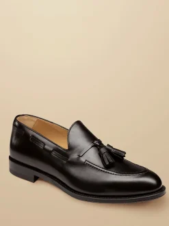 Charles Tyrwhitt loafers van leer met kwastjes