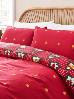 Chelsea Peers Cotton Christmas Tree Stripe Bedding Set