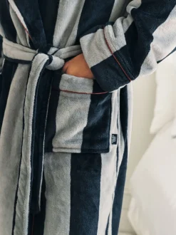 Chelsea Peers Fleece Stripe Dressing Gown
