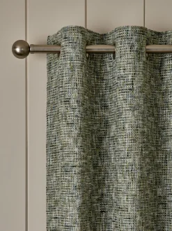 Chenille ringgordijnen met structuur