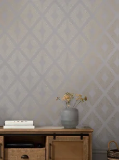 Chique geometrisch ruitbehang 10M