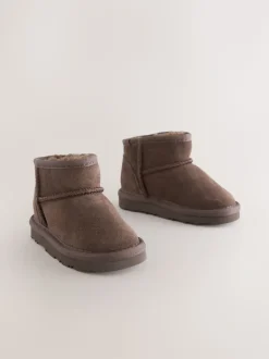 Chocolade Bruin Waterafstotend - Suède instaplaarzen