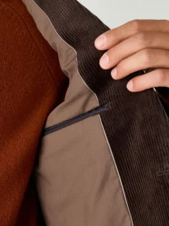 Chocoladebruin - Corduroy blazer
