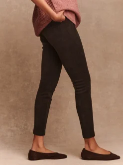 Chocoladebruin - Corduroy legging