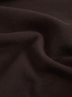 Chocoladebruin - Essentials sweatshirt met relaxte pasvorm, lange snit en zakken