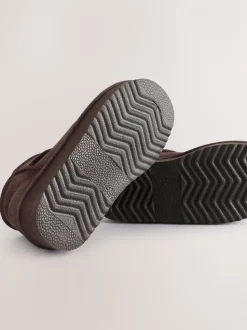 Chocoladebruin - Lage schoenen mini warmgevoerde waterafstotende suède Boots