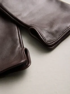 Chocoladebruin - Leren handschoenen