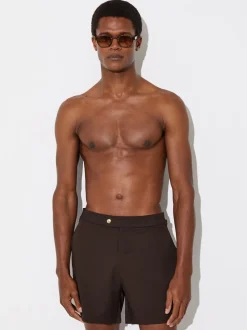 Chocoladebruin - Reiss Sun Side Adjuster zwemshort