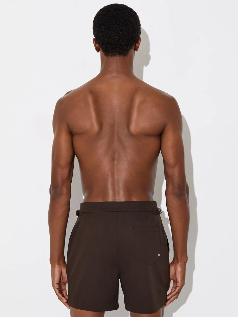 Chocoladebruin - Reiss Sun Side Adjuster zwemshort