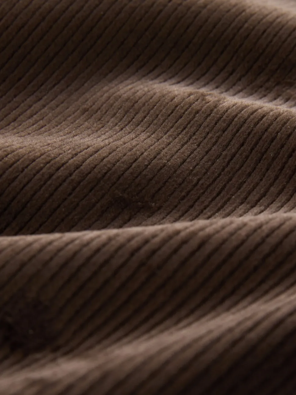 Chocoladebruin - Soft Feel Cord Wide Leg Trousers
