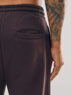 Chocoladebruin - Straight fit - Relaxed Fit Brushback Heavyweight Joggers