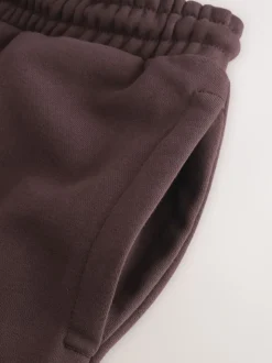 Chocoladebruin - Straight fit - Relaxed Fit Brushback Heavyweight Joggers