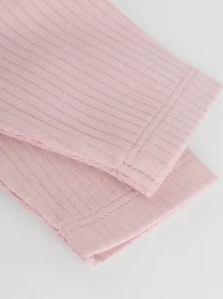 Chocoladebruin Roze - Verpakking van 5 rompertjes met lange mouwen