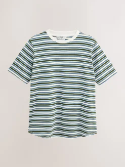 Chocolate Brown and Green Stripe - Maternity Nursing T-Shirts 2 Pack