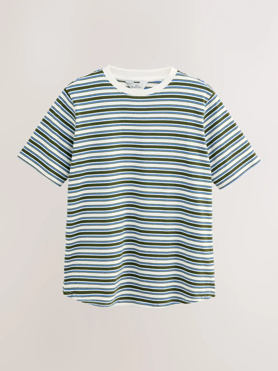 Chocolate Brown and Green Stripe - Maternity Nursing T-Shirts 2 Pack