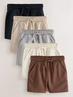 Chocolate Brown/Black/Stone/Grey - Verpakking van 3 jersey shorts (3mnd -7jr)