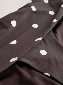 Chocolate Brown/Cream Spot - Bikinibroekjes