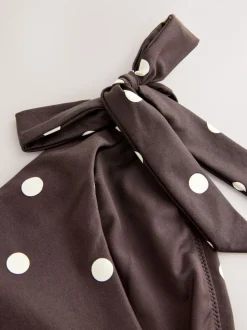 Chocolate Brown/Cream Spot - Bikinibroekjes