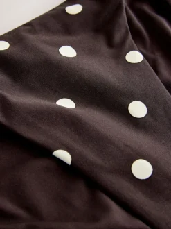 Chocolate Brown/Cream Spot - Bikinibroekjes
