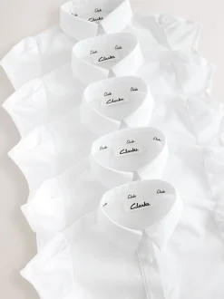 Clarks 5 Pack Girls School Shirts