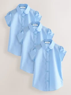 Clarks - Set van 3 schooloverhemden met korte mouwen voor meisjes