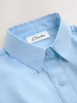 Clarks aansluitend school overhemd met korte mouwen