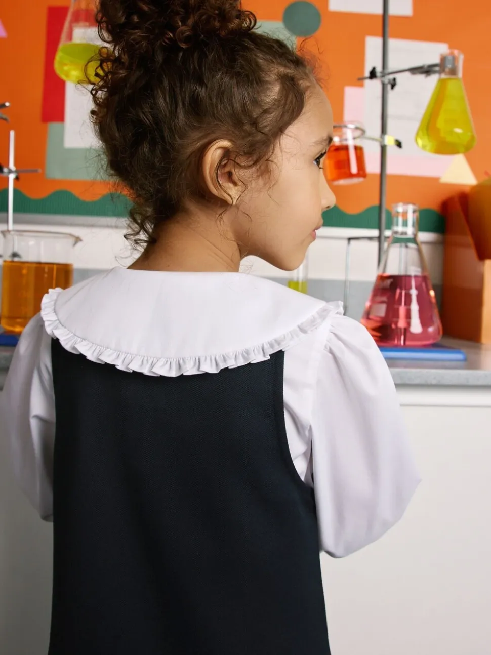 Clarks Kraag Lange Mouw Schoolshirts 2 Pack