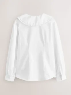 Clarks Kraag Lange Mouw Schoolshirts 2 Pack