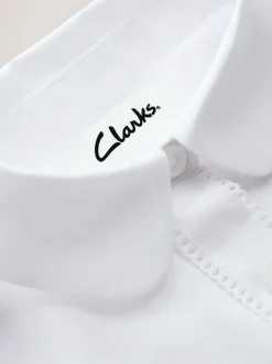 Clarks set van 3 schooloverhemden met lange mouwen en strik