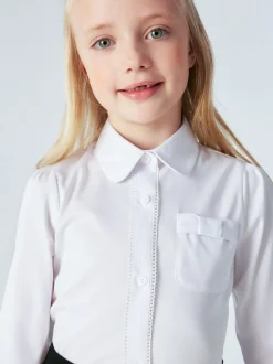 Clarks set van 3 schooloverhemden met lange mouwen en strik