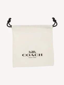COACH Signature Heart Pearl Choker Necklace